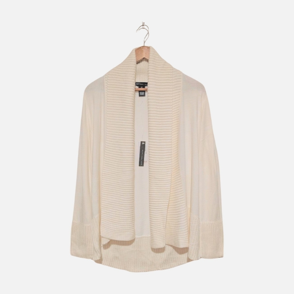 Nwt Joan Vass Winter White Cardigan Sweater XS, S